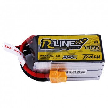 Tattu R-line 5S 1300mah Lipo Battery Pack with XT60 Plug