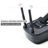 FCModel Mini FPV Goggles 480x320px with 5.8G 40ch Receiver Dual Antenna Built-in Battery
