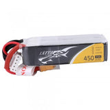 Tattu 14.8V 75C 4S 450mah Lipo Battery Pack with XT30 Plug- Long Size for H Frame