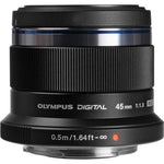 Olympus M.Zuiko Premium 45mm f1.8 Lens Black